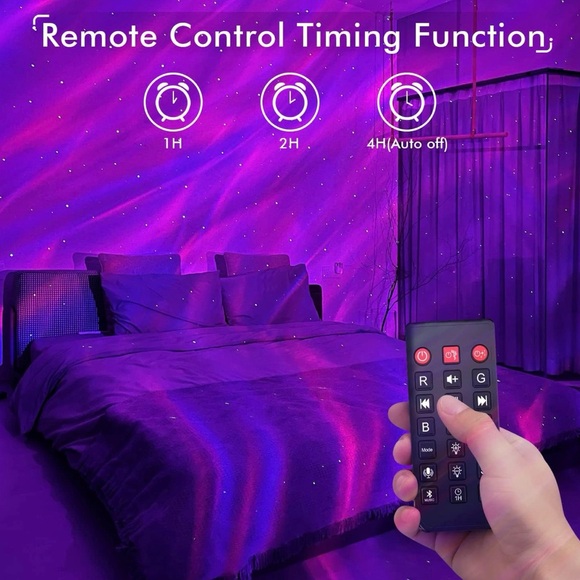 Rossetta Star Projector Night Light with Bluetooth Speaker - Picture 6 of 7